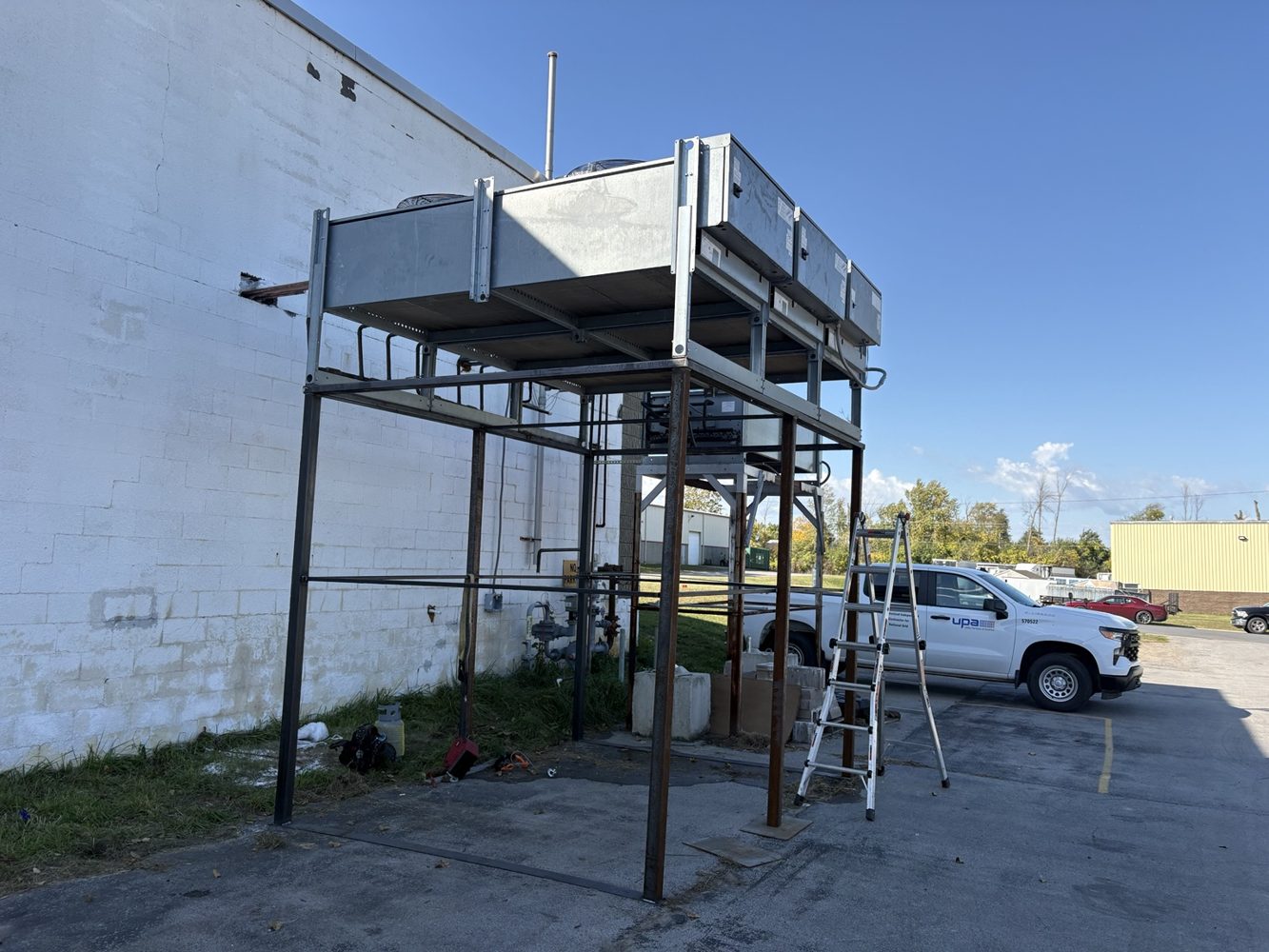 Commercial HVAC installation