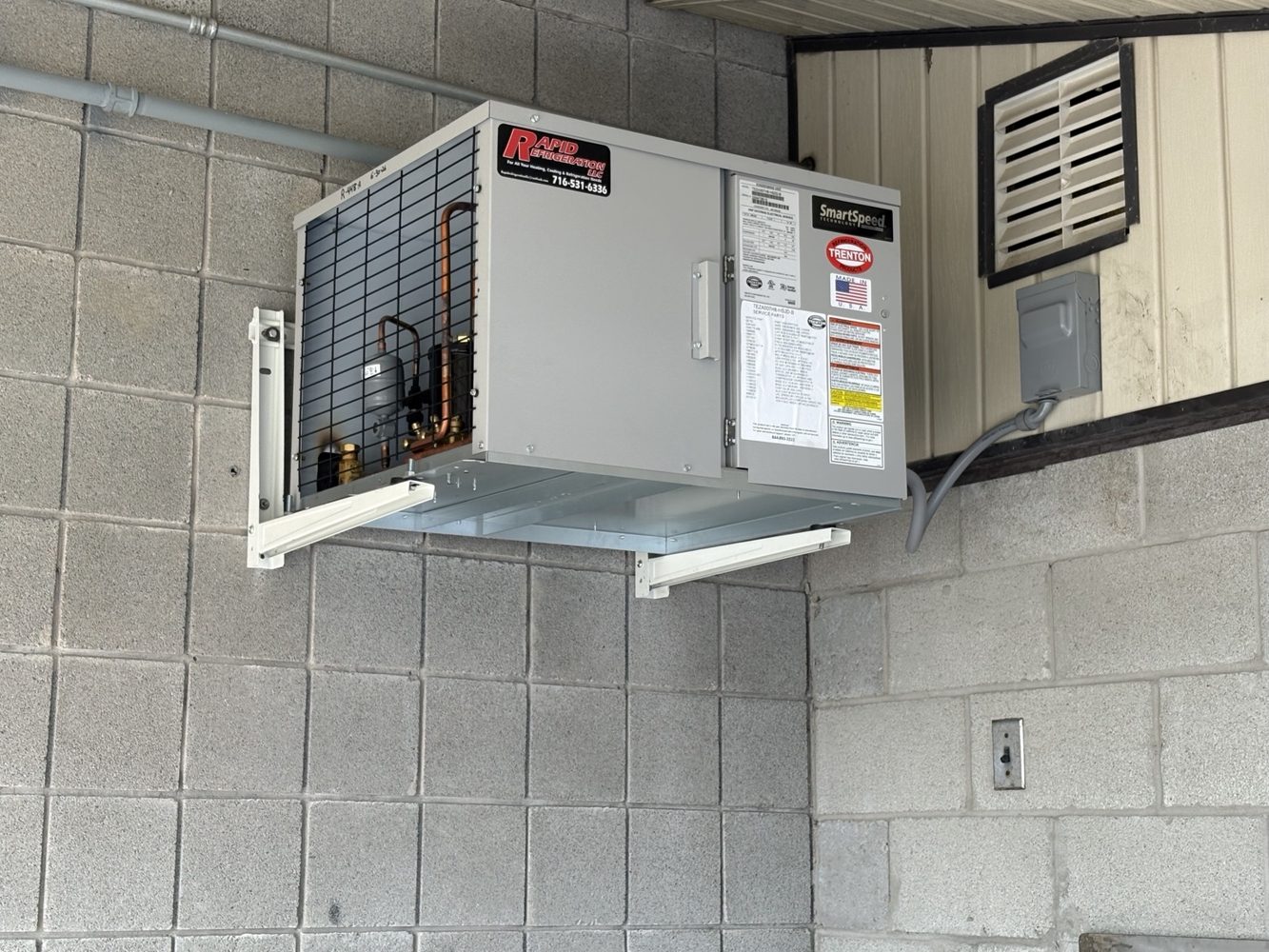 Installed evaporator equipment